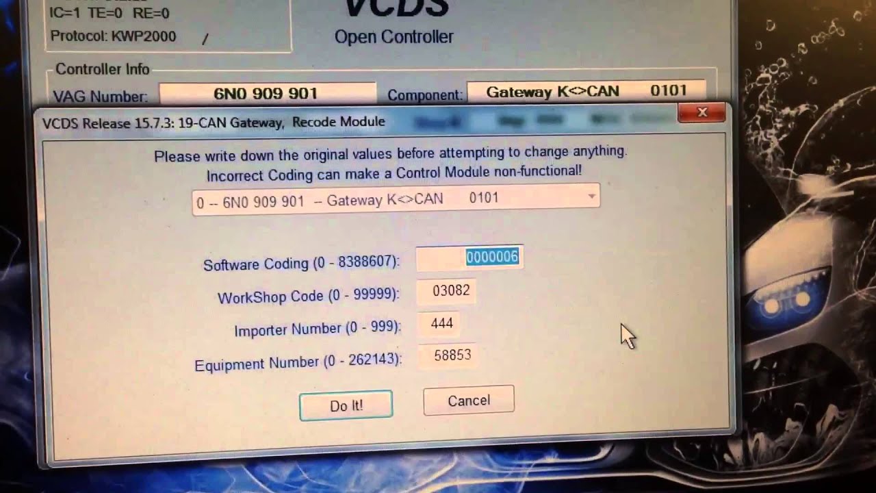 vw software resetting